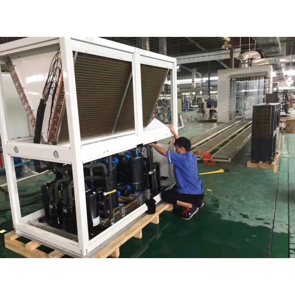 Galvanized Steel Pipe Air Source Heat Pump Assembly Line 40-300kw 380V