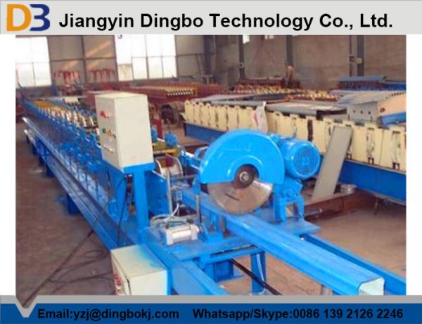 Quality 7.5kw Main Motor Downspout Roll Forming Machine Controlled by PLC with Hydraulic System for sale