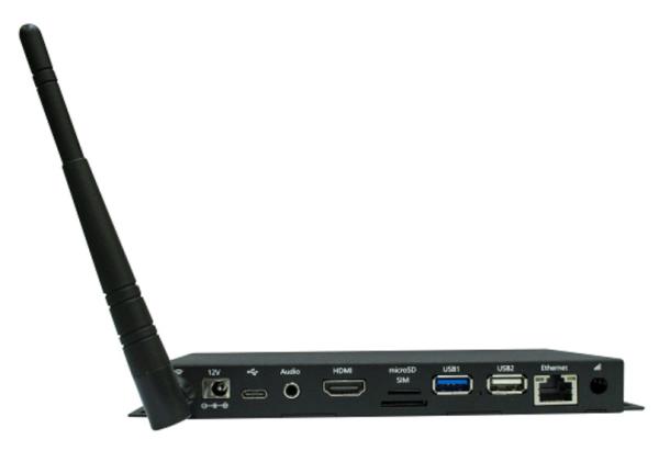 1000M Wired Network Support Digital Signage Android Playback Box with Remote