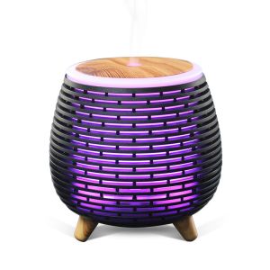 Wood Grain 18ML/H Ultrasonic Aroma Diffuser 90ml DC5V