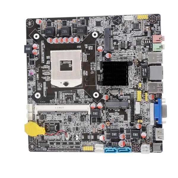 Quality PCWINMAX H65 Industrial Mainboard DDR3 Mini ITX HM65 Chipset Motherboard LGA 988 Socket for sale