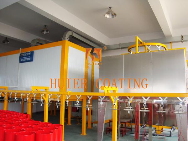 Quality Customize Coating Color Automated Powder Coating Line Chain / Mesh Belt Conveyor Type for sale