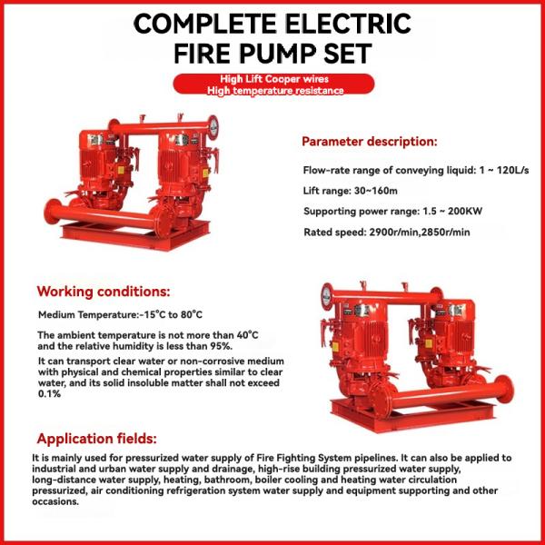 XBD Vertical Fire Fighting Pump System 5hp Indoor Hydrant Sump Pump Station