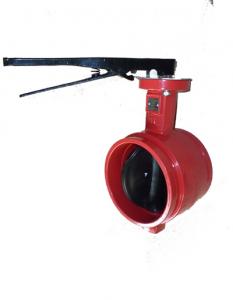 China Groove Butterfly Valve DN100 PN16 on sale