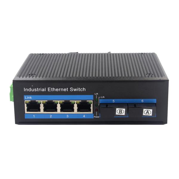 Quality 100M Unmanaged Industrial Ethernet Switch Single mode Single fiber Automatically IP40 Support IGMP for sale