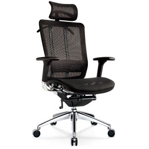 China Reclining Ergonomic Home Office Chairs Mesh Bottom on sale