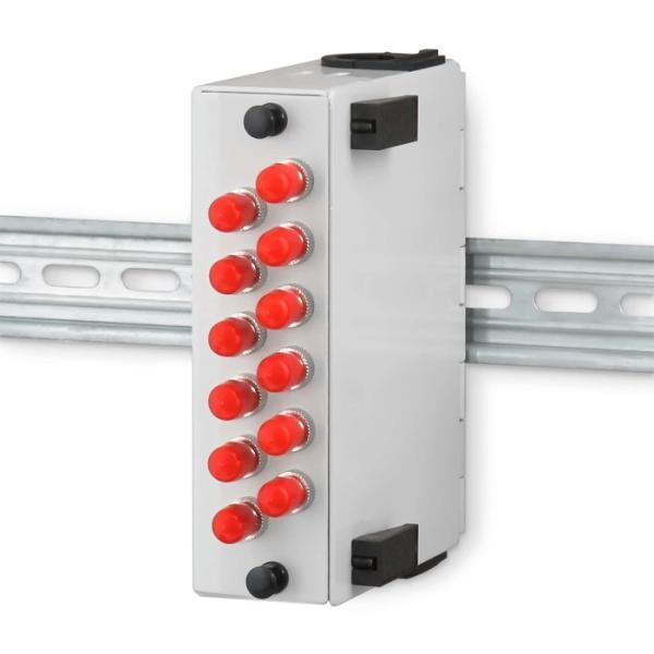 Quality Fiber Patch Panel Din Rail Terminal Box 6 12 ST With Guide Slide for sale