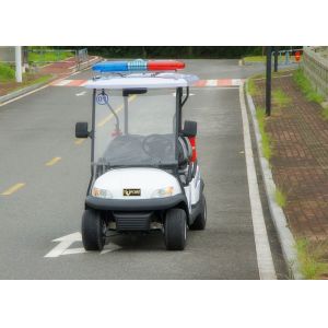 China Customized White Utility Golf Cart , Electric Police Car For 4 Person wholesale