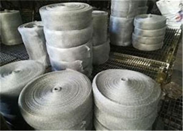 Quality 15cm 20cm 25cm Knitted Wire Mesh Tape SS304 Irregular Hole for sale