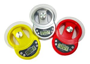 Round Shape Tempered Glass Digital Scale With Piece Counting Function