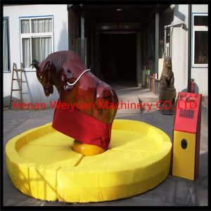 China popular and exciting amusement equipment playground inflatable mechanical rodeo bull wholesale