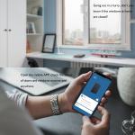 Smart Tuya WiFi Window Door Sensor Sound And Light Home Security Alarm