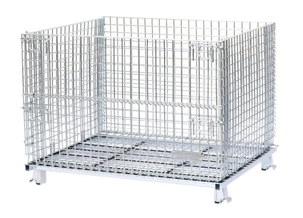Quality Supermarket Griding  Wire Mesh Container Customized Color And Sizes for sale