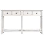 42lbs console Home Office Computer Table With Two Storage Drawers And Bottom