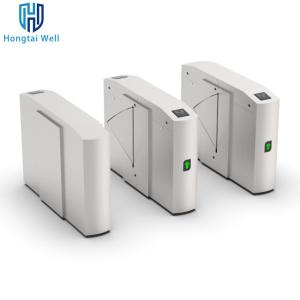China RS485 Interface Retractable Flap Barrier QR Code Turnstile 25W wholesale