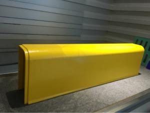 China Super strength Fiberglass Profiles Curbstone Yellow used in Auto / Motor Cyle Exhaust Canister Cover on sale