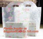 Biodegradable ldpe soft loop handle plastic bags with customized logo printed