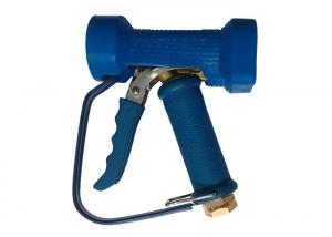Multifunctional Brass Blue Washing Gun , Brass Water Spray Gun Stainless Steel Trigger 1/2 IPS Female Thread