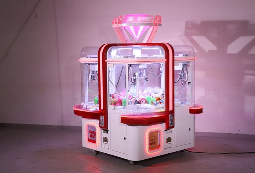 Indoor Arcade Grabber Machine Custom Claw Machine Metal Frame All Kinds Of Plugs