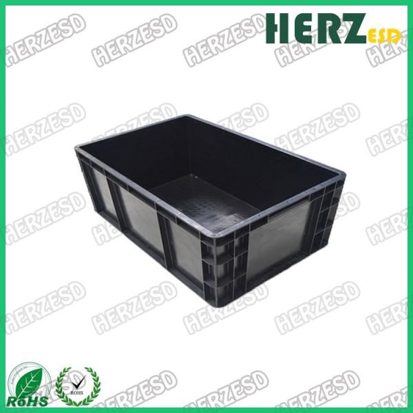 Dust Proof Non Toxic ESD Tote Boxes , ESD Plastic Bins For Electronic Workshop
