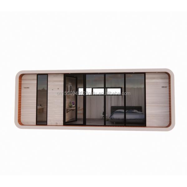 Family Living Wooden Floor 20ft Seashore Holiday Special Shaped House with Customized Color and Fast Installation