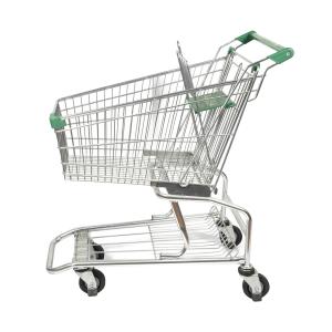 China lightweight 60L American Style Shopping Cart With Bottom Frame wholesale Customizable on sale
