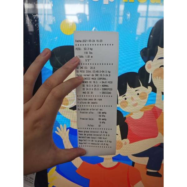 RS232 Ultrasonic Adult Coin Operated Body Scale Body Check Up Machine 180 Pulse/Min