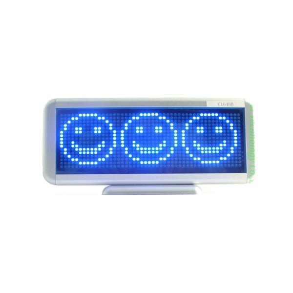 Quality Blue LED Moving Sign Message Programmable Scrolling Display Rechargeable/Edit by PC C1648B for sale