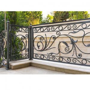 China Rust Proof Cast Iron Balcony Railings Wear Resistant For House Villa Farm wholesale