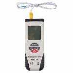 Dual Channel K-Type Thermometer LCD Display Temperature Meter with 2 Thermocoupl
