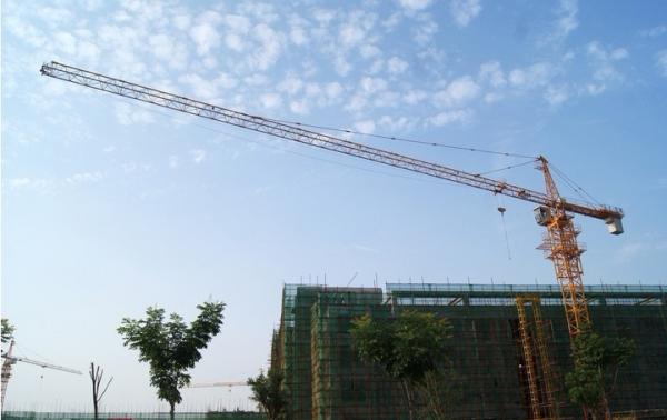 Quality 6ton Potain Tower Crane with 55m Height Under Hook , 1.3ton Tip Load Tower Crane 5013 for sale
