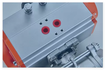 China NAMUR DIN3337 2-8 Bar Pneumatic Butterfly Valve Actuator Stainless Steel on sale