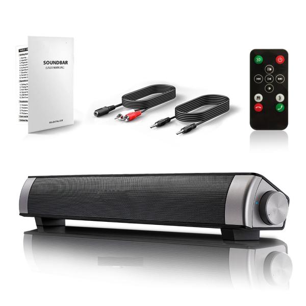 Quality USB Inputs 2.0CH Portable Bluetooth Soundbar TV PC Phone Tablet Laptop for sale