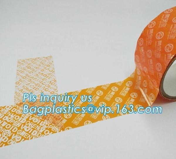 Quality Tamper Evident Security Void Packaging Tape 48mm x 100m,tamper evident security VOID OPEN masking tape bagease bagplasti for sale