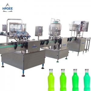 China 1000 Bph Carbonated Beverage Bottling Equipment / Hot Fill Bottling Equipment wholesale