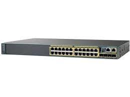 1U 24 Port Cisco 24 Port Gigabit Network Switch , Ws-C2960x-24ts-Ll Cisco Fast