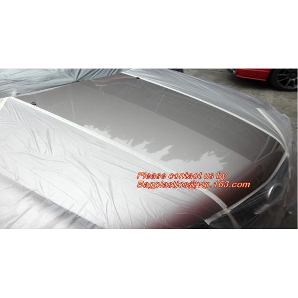 Pre-tapd paint masking film HDPE,Car paint repair masking film with tape, Hot sell masking film with adhesive tape, PAC