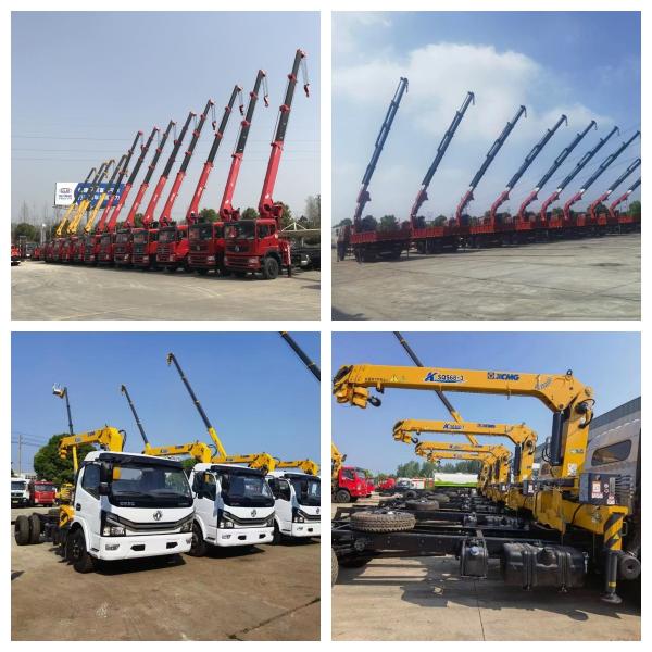 Chinese Dongfeng Brand 6WD 6X6 Truck Mounted Crane With XCMG 8 Tons 10 Ton Crane For military use