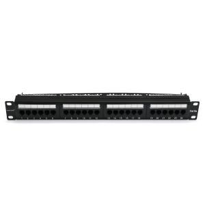 Wallmount 24 Port Cat5e Keystone Patch Panel , RJ45 Etherne Patch Panel With Patch Cord