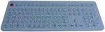 Robust polycarbonate cased washable membrane keyboard with numeric keypad