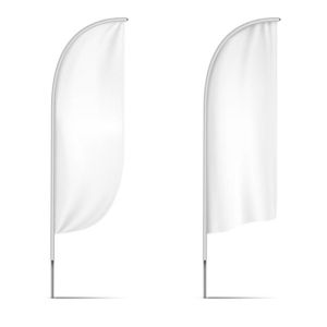 China Advertising Print Promo Logo Feather Promote Flags Custom Advertisement Banner on sale