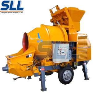 China Mobile Potable Concrete Mixer Machine Two Feeding Modes Driven By Diesel Engine wholesale