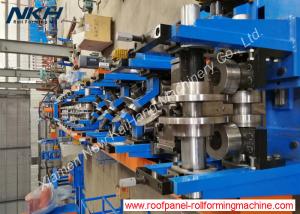 China High Speed Upright Roll Forming Machine , Shelf Panel Roll Forming Machine With Presser on sale