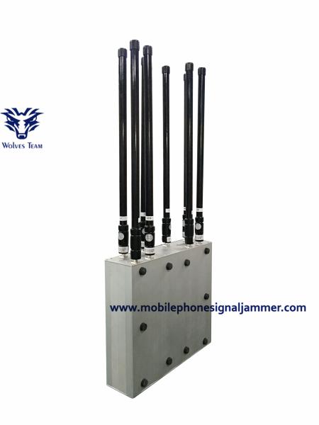 Quality 5 Antennas GPS Wifi Signal Jammer Blocker 25 Watt For Exam Hall Jamming System for sale