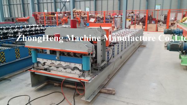 Quality Color coated Small Glazed Tile Roll Forming Machine with PLC Inverter controller for sale