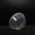Eco Friendly 220ml Stackable Customized Color PP Round Lunch Box With Lid