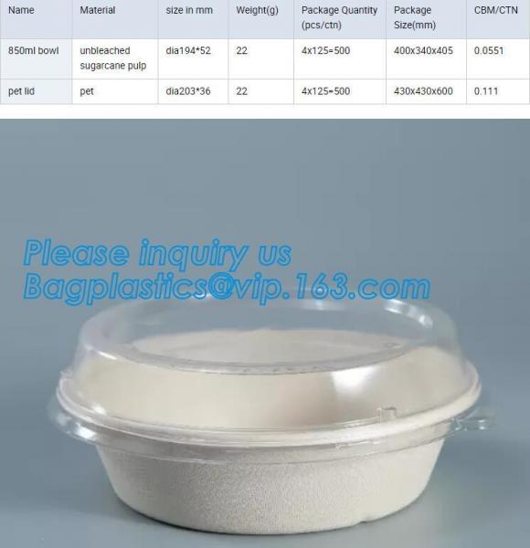 Cheap Custom Food Grade Clear PET Salad Bowl Disposable Food Plastic Bowl,460ml Disposable PET Noodle Soup Salad Bowl