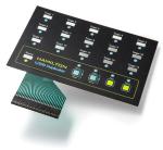 Foundation Customized Flat Keyboard Tactile Membrane Switch with RoHS Certificat