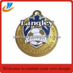 Custom 50mm size metal medals,die casting medals gold plated,high quality hard