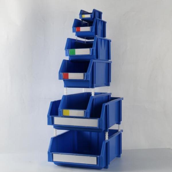 Quality Heavy-Duty Large Rectangular Storage Box Stackable Multifunctional Eco-Friendly PP & PC Injection  10kg Load for sale